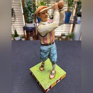 Jim Shore 2005 Heartwood Creek Male Golfer Figurine EC A4